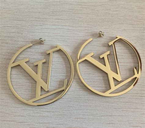 louis vuitton lv hoops|Louis Vuitton hoop earrings poshmark.